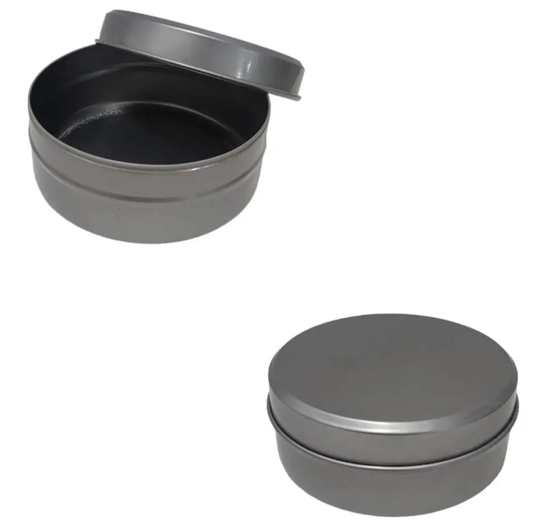 Gri Metal Mumluk Teneke Mumluklar-1