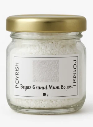 beyaz granül mum boyası 10 gr