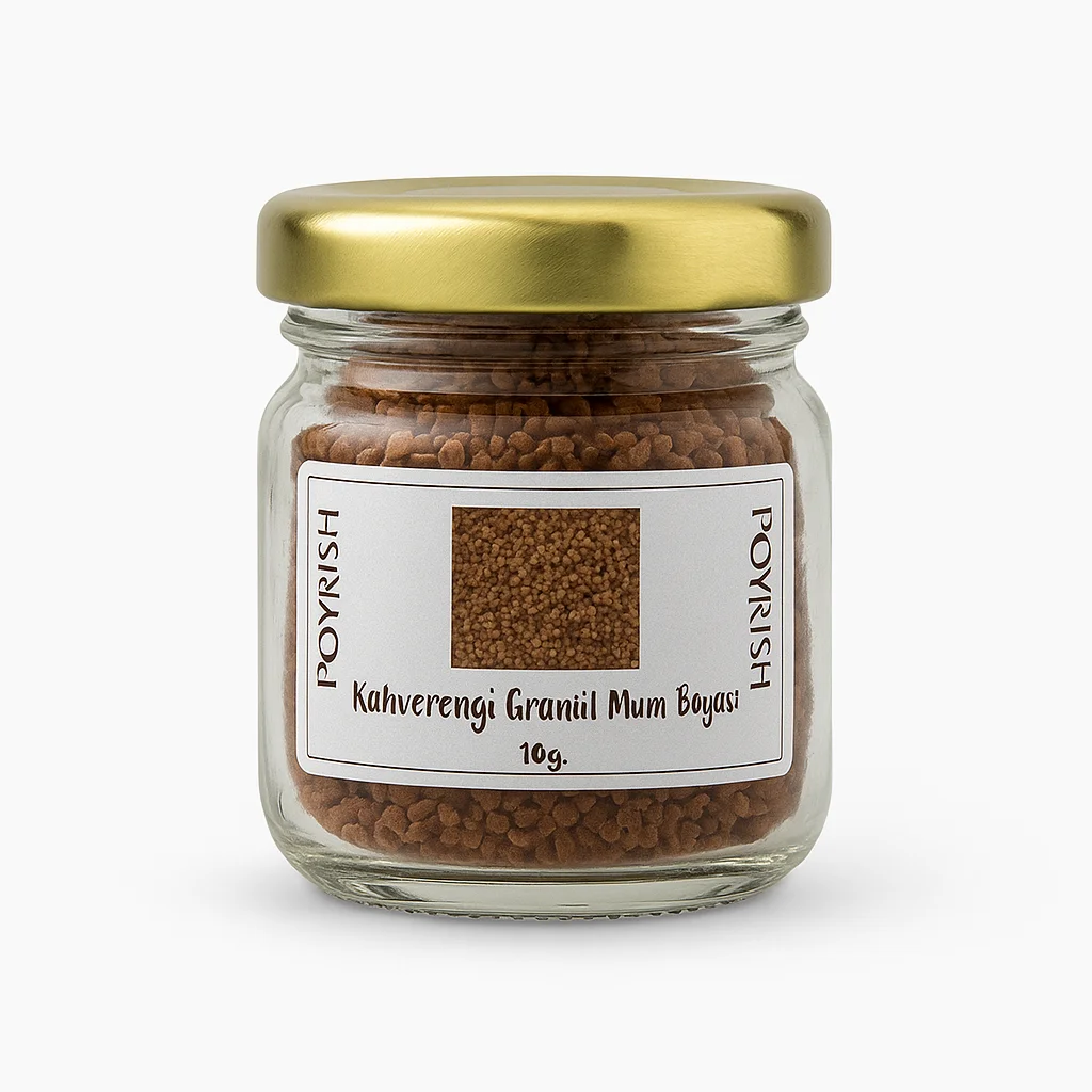 kahverengi granül mum boyası 10 gr kahverengi granül mum boyası 10 gr