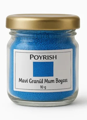 mavi granül mum boyası 10 gr