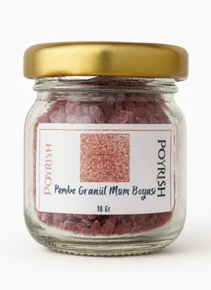 pembe granül mum boyası 10 gr