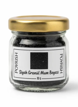 siyah granül mum boyası 10 gr