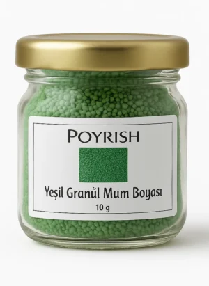 yeşil granül mum boyası 10 gr