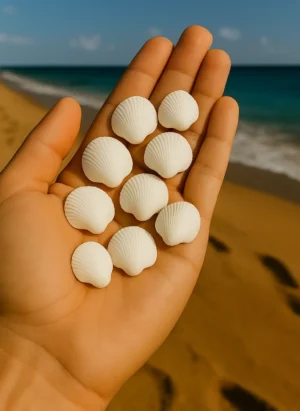 deniz kabuğu 10 adet beyaz