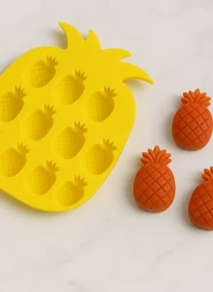 silikon mum kalıbı ananas desenli