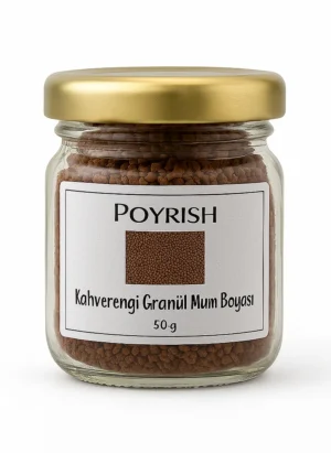 kahverengi granül mum boyası 50 gr