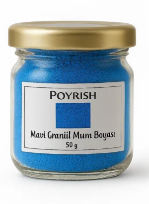mavi granül mum boyası 50 gr