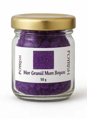 mor granül mum boyası 50 gr