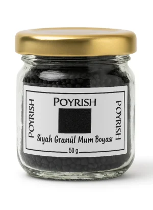 siyah granül mum boyası 50 gr