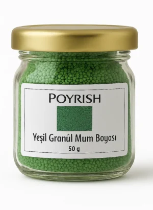 yeşil granül mum boyası 50 gr
