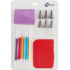 18 Parça Krema Mum - Esnek Mum Yapım Seti