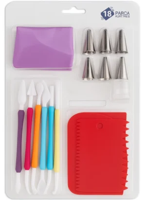 18 Parça Krema Mum - Esnek Mum Yapım Seti