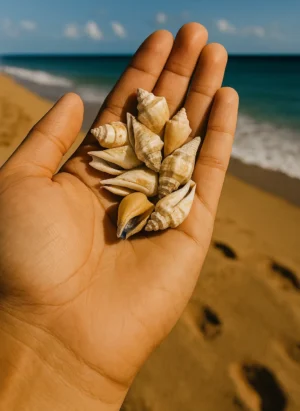 deniz kabuğu büyük karışık desen 10lu