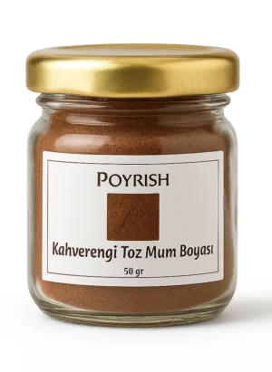 kahverengi toz mum boyası 50 gr
