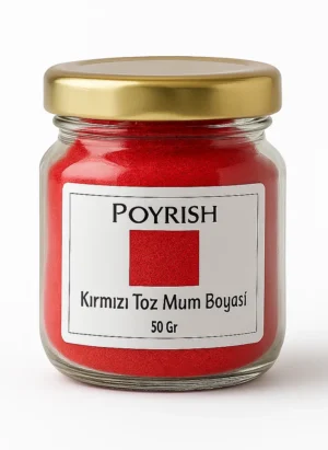kırmızı toz mum boyası 50 gr