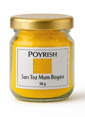 sarı toz mum boyası 50 gr