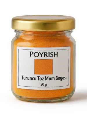 turuncu toz mum boyası 50 gr