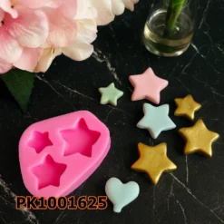 Silikon Kalıp Mum Kalıbı – 3lü Yıldız