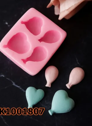 Silikon Kalıp Mum Kalıbı – 4lü Minik Balon