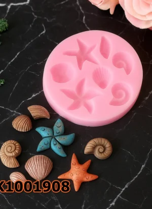 Silikon Kalıp Mum Kalıbı – Minik Deniz Kabuğu Objeler