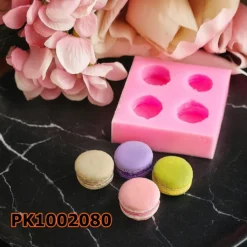Silikon Kalıp Mum Kalıbı – Minik Makaron 4lü