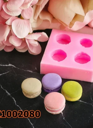 Silikon Kalıp Mum Kalıbı – Minik Makaron 4lü