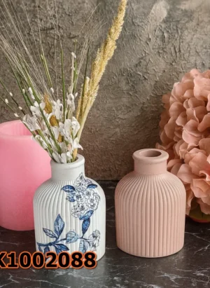 Silikon Kalıp Mum Kalıbı – Çizgili Form Vazo