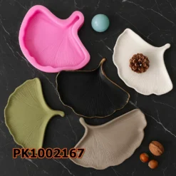 Silikon Kalıp Mum Kalıbı – Yaprak Form Sunumluk