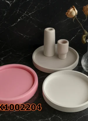 Silikon Kalıp Mum Kalıbı – Büyük Yuvarlak Taban Sunumluk