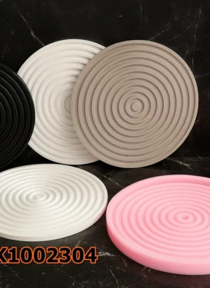 Silikon Kalıp Mum Kalıbı – Yuvarlak Çizgili Sunumluk