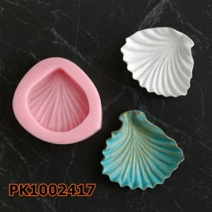 Silikon Kalıp Mum Kalıbı – Deniz Kabuğu Yelpaze Form Sunumluk