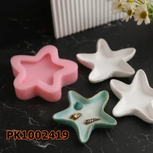 Silikon Kalıp Mum Kalıbı – Deniz Yıldızı Mumluk Sunumluk