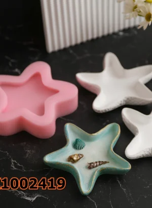Silikon Kalıp Mum Kalıbı – Deniz Yıldızı Mumluk Sunumluk