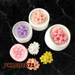 Plumeria Çiçek Buketi mum kalıbı silikon kalıp
