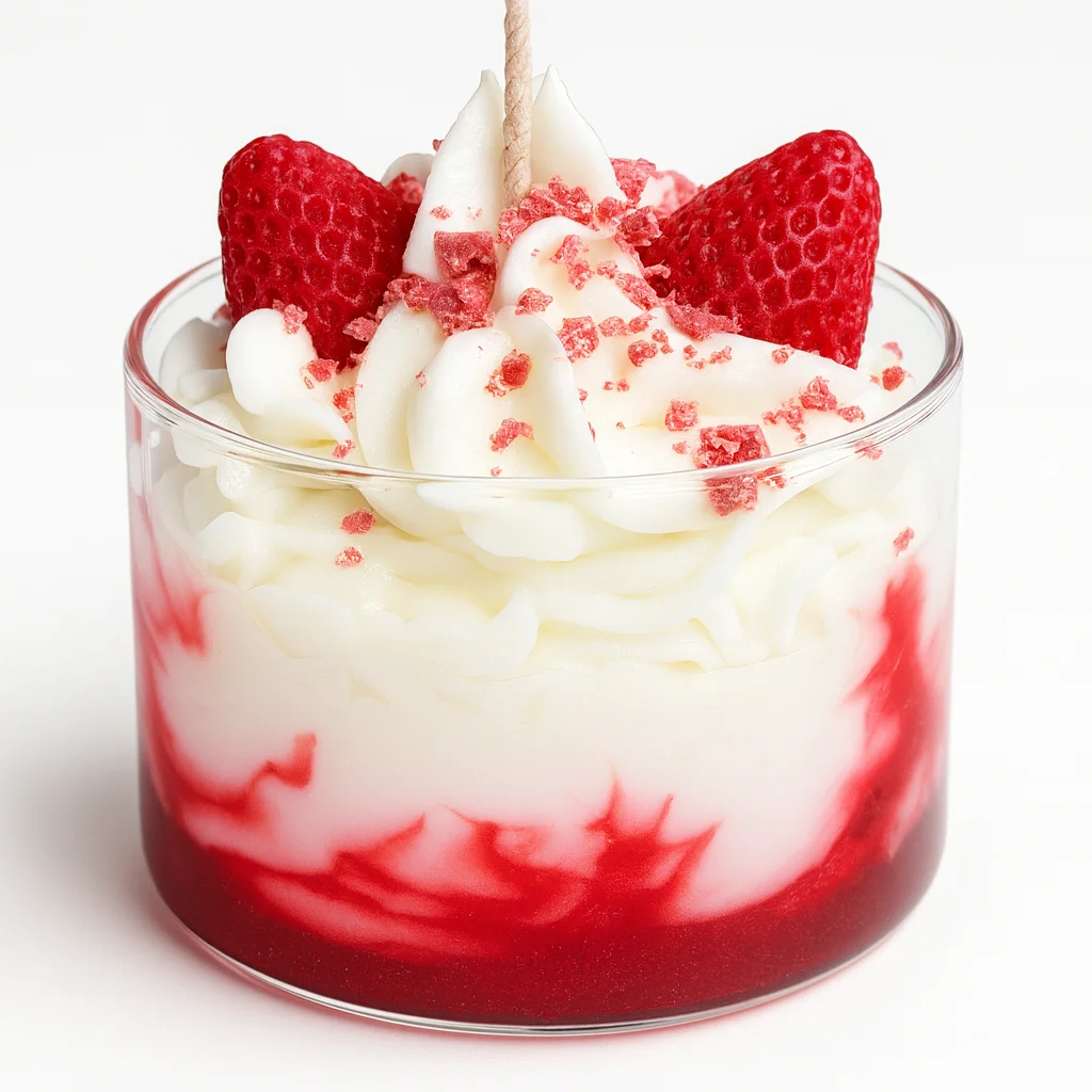 çilek krema mum yapım seti çilek krema mum yapım seti