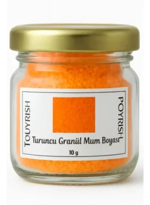 turuncu granül mum boyası 10 gr