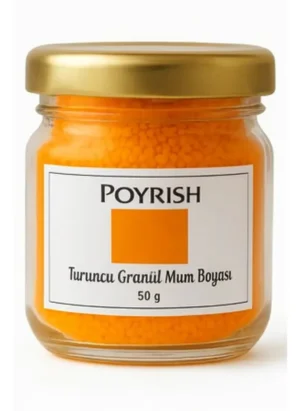 turuncu granül mum boyası 50 gr