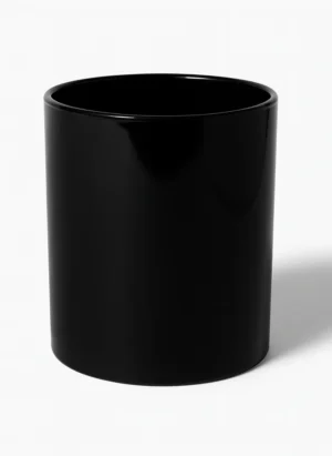 Renkli Cam Bardak İkonik - Opak Siyah 5321-OP