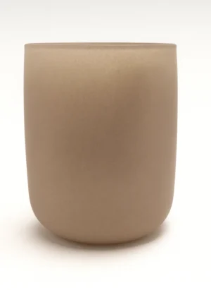 Renkli Cam Bardak İkonik - Mat Açık Kahve 138-Q - 4737 TQ