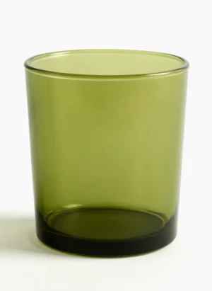 Renkli Cam Bardak İkonik - Transparan Yeşil