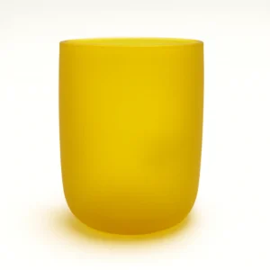 Renkli Cam Bardak İkonik - Mat Açık Sarı 185-Q