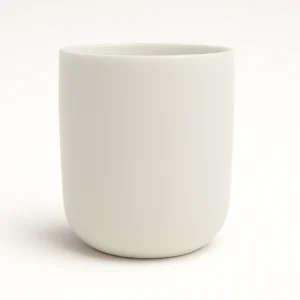 Renkli Cam Bardak İkonik - Mat Opak Beyaz 4737-TQ