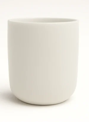 Renkli Cam Bardak İkonik - Mat Opak Beyaz 4737-TQ