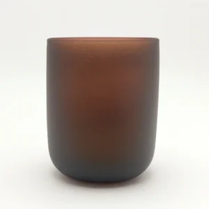 Renkli Cam Bardak İkonik - Mat Kahve 138-Q