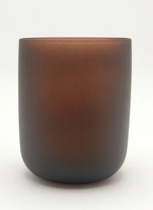 Renkli Cam Bardak İkonik - Mat Kahve 138-Q