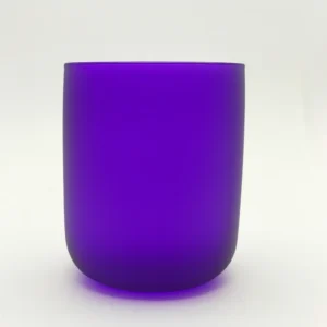 Renkli Cam Bardak İkonik - Mat Mor 218131-Q
