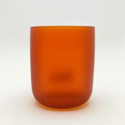 Renkli Cam Bardak İkonik - Mat Turuncu 142-Q