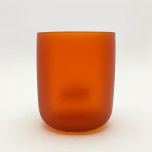 Renkli Cam Bardak İkonik - Mat Turuncu 142-Q