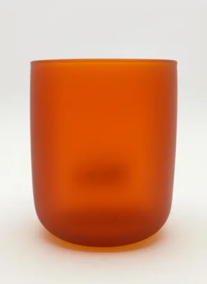 Renkli Cam Bardak İkonik - Mat Turuncu 142-Q