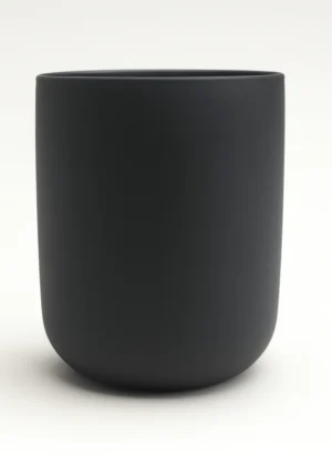 Renkli Cam Bardak İkonik - Mat Siyah 3367-Q